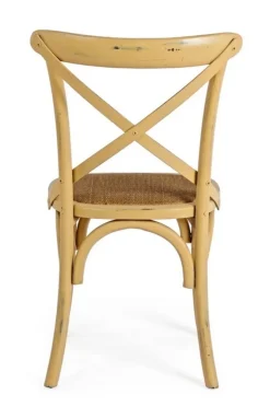 New Bizzotto SEDIA IN LEGNO OCRA - CROSS