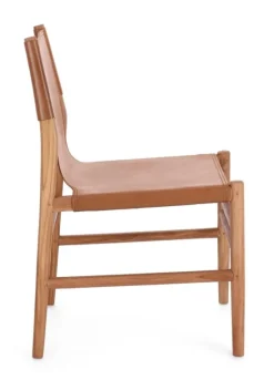 Hot Bizzotto SEDIA IN PELLE COGNAC - CAROLINE