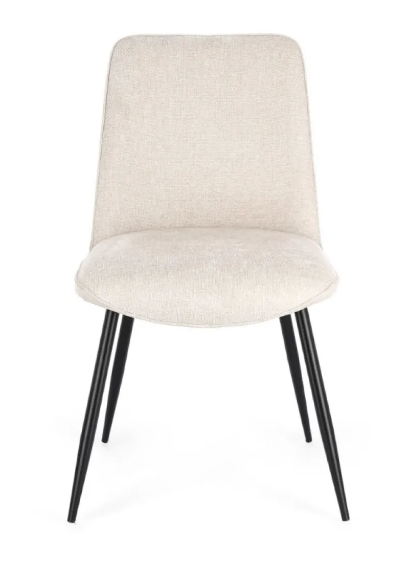 Clearance Bizzotto SEDIA IN TESSUTO BEIGE - CORA