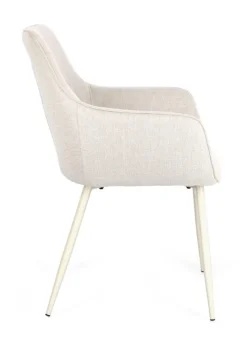 Discount Bizzotto SEDIA IN TESSUTO BEIGE - CORA