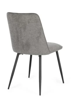 New Bizzotto SEDIA IN TESSUTO GRIGIO SCURO - CORA