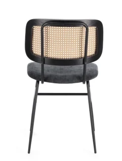 Bizzotto SEDIA IN TESSUTO GRIGIO SCURO - GLENNA
