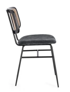 Bizzotto SEDIA IN TESSUTO GRIGIO SCURO - GLENNA