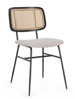 Clearance Bizzotto SEDIA IN TESSUTO NATURALE - GLENNA