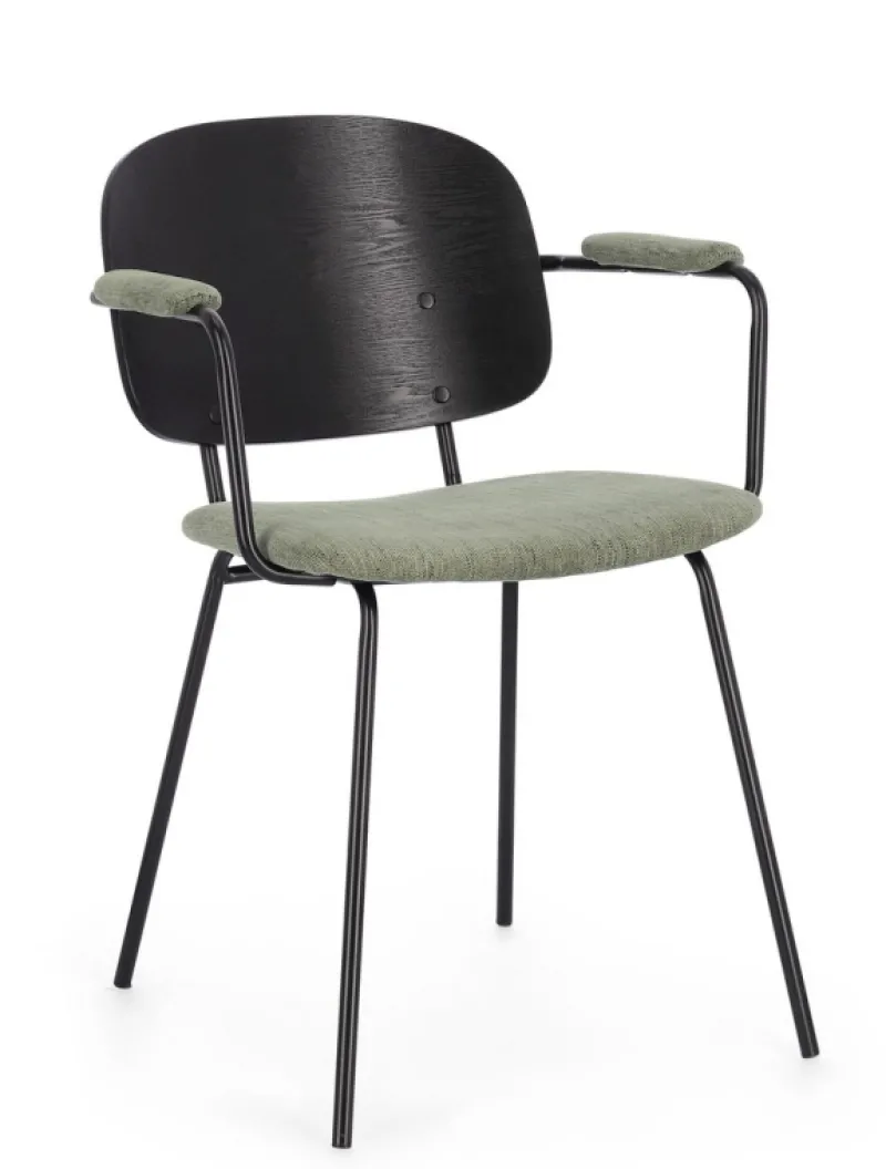 Online Bizzotto SEDIA IN TESSUTO VERDE - SIENNA