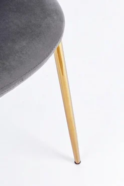 Discount Bizzotto SEDIA IN VELLUTO GRIGIO SCURO - TERRY