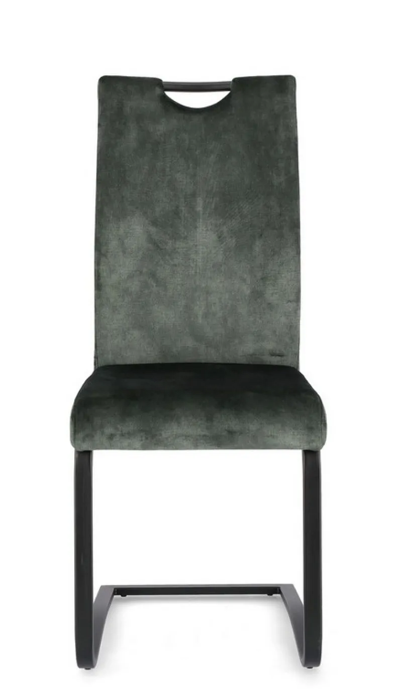New Bizzotto SEDIA IN VELLUTO VERDE SCURO - KENNETH