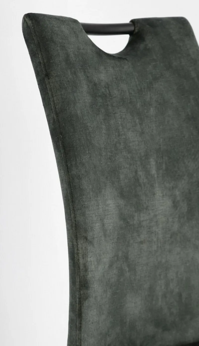 New Bizzotto SEDIA IN VELLUTO VERDE SCURO - KENNETH