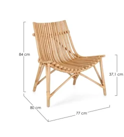 Best Bizzotto SEDIA LOUNGE MENENDEZ NATURALE