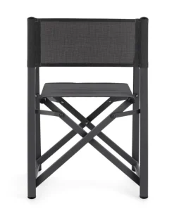 Discount Bizzotto SEDIA REGISTA IN ALLUMINIO GRIGIO SCURO - TAYLOR