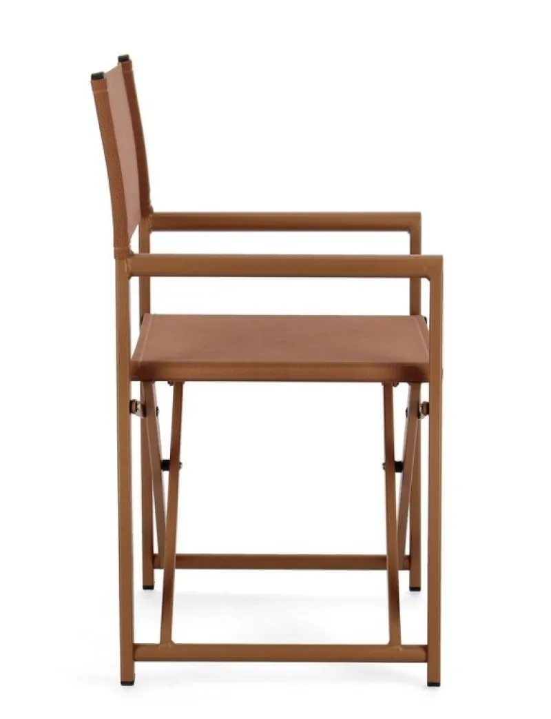 Best Bizzotto SEDIA REGISTA IN ALLUMINIO PECAN - TAYLOR