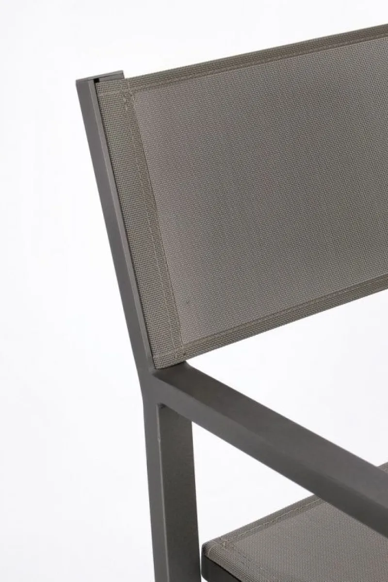 Discount Bizzotto SEDIA REGISTA IN ALLUMINIO ANTRACITE CX23 - KONNOR