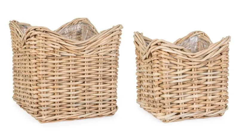 Outlet Bizzotto SET2 CESTA HARIS QU NATURALE