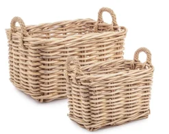 Outlet Bizzotto SET2 CESTA 2M MALANG RETT NATURALE