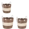 Outlet Bizzotto SET3 CESTA 2M THELMA MARRONE SVAS