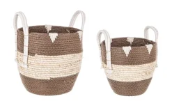 Sale Bizzotto SET2 CESTA 2M THELMA MARRONE TO