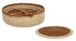 Hot Bizzotto SET1 CESTINO TUY-4 S.BICCHIERE NATU MARR