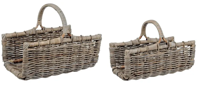 Outlet Bizzotto SET2 CESTO P.LEGNA NARRA