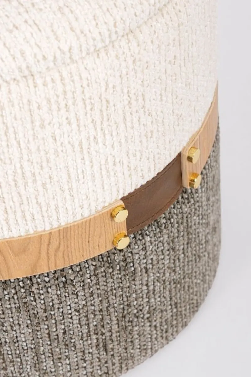 New Bizzotto SET2 POUF CONTENITORE TANYA BIA-GRIGIO