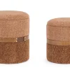 Clearance Bizzotto SET2 POUF CONTENITORE TANYA GINGER