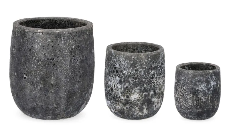 Bizzotto SET3 P.VASO DUYEN TO ANTRACITE