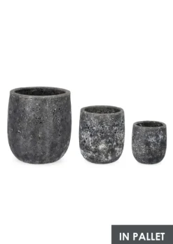 Bizzotto SET3 P.VASO DUYEN TO ANTRACITE