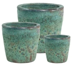 Bizzotto SET3 P.VASO DUYEN TONDO VERDE