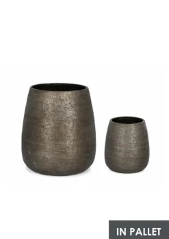 Best Bizzotto SET2 P.VASO EMEI ALTO GRIGIO