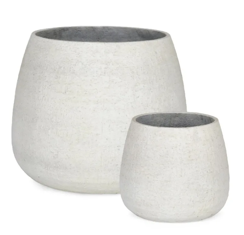 Outlet Bizzotto SET2 P.VASO EMEI BOMBATO BEIGE