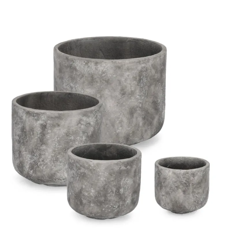 Hot Bizzotto SET4 P.VASO MEILI TONDO GRIGIO