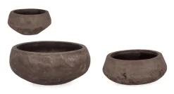Clearance Bizzotto SET3 P.VASO MINH CIOTOLA TERRACOTTA SCUR