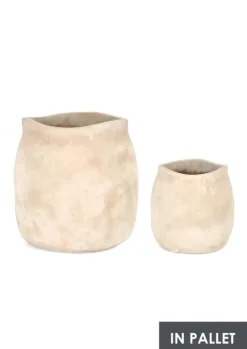 Best Bizzotto SET2 P.VASO MINH SAGOMATO TERRACOT CHIAR