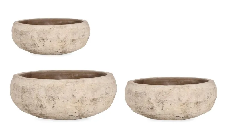Bizzotto SET3 P.VASO MINH TOND TERRACOTTA BRUNITA