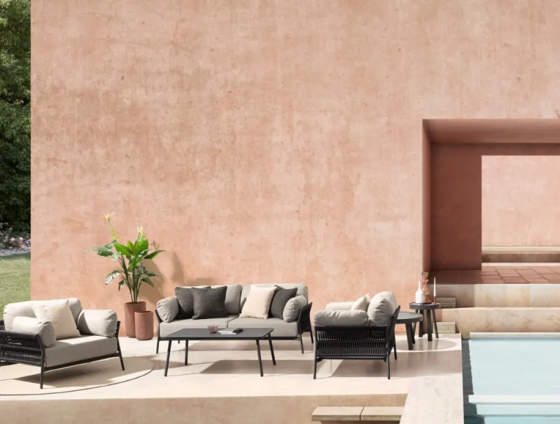 Clearance Bizzotto SET3 P.VASO RIBBED TO TERRACOTTA