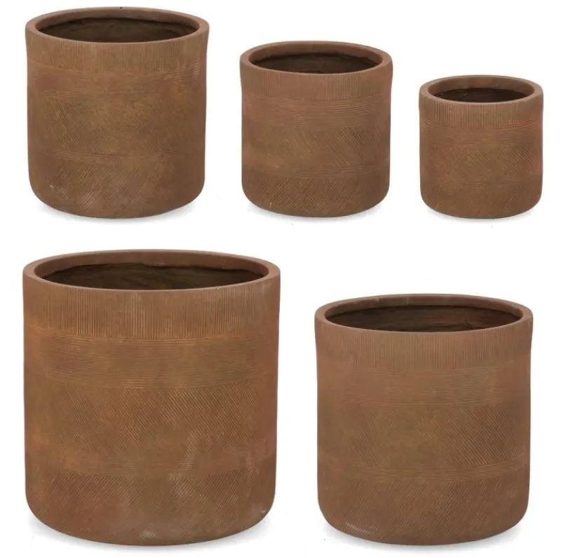 Sale Bizzotto SET5 P.VASO RIGO CIL RUSTY