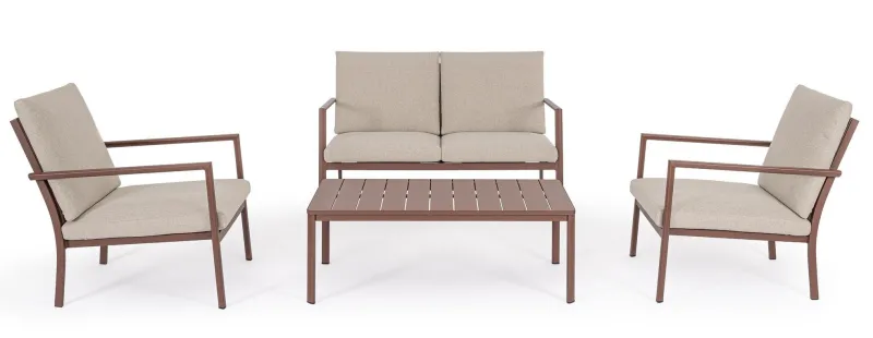 Outlet Bizzotto SET4 SALOTTO C-C KONNOR BARN