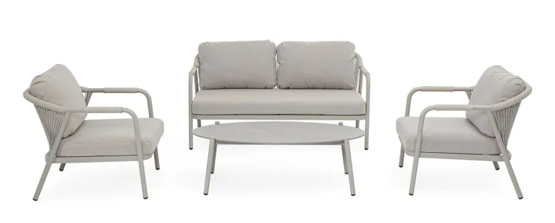 Outlet Bizzotto SET4 SALOTTO C-C MIRAVET SATURN