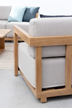 Outlet Bizzotto SET4 SALOTTO IN ALLUMINIO NATURALE- THESEUS