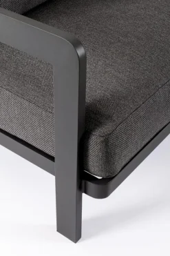 Best Bizzotto SET4 SALOTTO IN CORDA PER ESTERNO ANTRACITE WG21 - PRESLEY