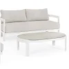 Sale Bizzotto SET4 SALOTTO IN CORDA PER ESTERNO BIANCO WG20 - PRESLEY
