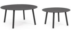 Outlet Bizzotto SET2 TAVOLINI IN CORDA ANTRACITE WG21 - AMINTA