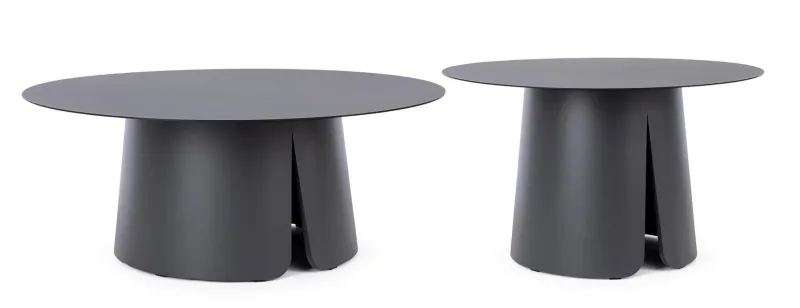 Outlet Bizzotto SET2 TAVOLINO BRYAN D70+90 ANTR JX55