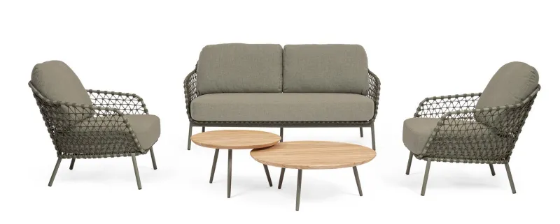 Hot Bizzotto SET2 TAVOLINO IVISSA D60-D80 VERDE