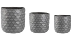 Hot Bizzotto SET3 VASO PYRAMID TO ANTRACITE