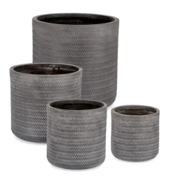 Online Bizzotto SET4 VASO TRESSAGE CIL ANTRACITE