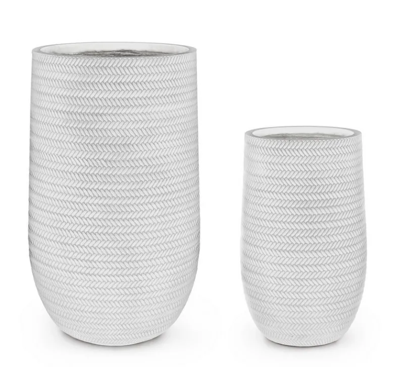 Online Bizzotto SET2 VASO TRESSAGE TO ALTO BIANCO