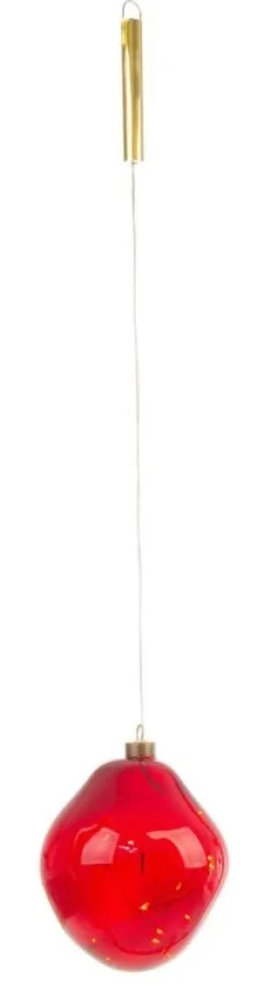 Clearance Bizzotto SFERA VT ORGANIC ROSSO LUCIDO D150 C-LED