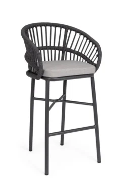 Best Bizzotto SGABELLO BAR C-C ODIVELAS ANTRACITE