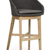 New Bizzotto SGABELLO BAR IN CORDA PER ESTERNO ANTRACITE - COACHELLA