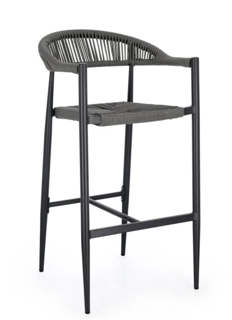 Bizzotto SGABELLO BAR JANDIA ANTRACITE/GRIGIO